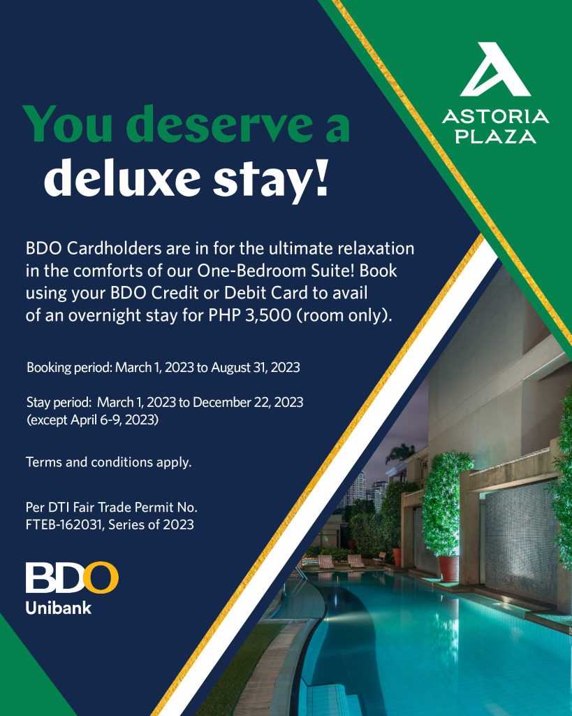 bdo promo astoria plaza